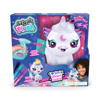 Canal Toys Air Brush Plush Cosmic Unicorn with Light up Horn-6" Plush