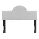 Modway Dawn Performance Velvet Full/Queen Headboard - Light Grey-Performance Velvet Upholstery