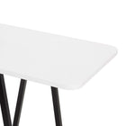 Manhattan Comfort Celine 47.24" Modern Console Table - White-Top Board Made of High Quality Manufactured Wood with Veneer