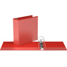 Davis Group Easyview Premium Binder - Round Ring - Customizable - 3" - Red - 6 Pack-3"