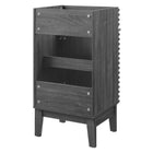 Modway Render 18" Bathroom Vanity Cabinet - Charcoal-Sink Basin Not Included