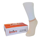 Eddie's Disposable Sockettes Polyester Single Use Slip Socks - One Size Fits All - Beige - 576 Pack-Made from polyester