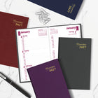 Brownline 2027 Weekly Pocket Planner - 4-3/4" x 3" - Assorted Colours-English