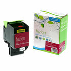 fuzion Lexmark (80C1SM0, 801SM) Compatible Toner Cartridge - Standard Yield - Magenta-Ink Colour: Magenta