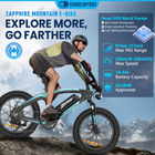 Gyrocopters Zapphire Electric Bike for Adults - Speed 32 kmph - PAS Range 91 km - Black-A high-performance 500W peak power motor paired with a 91km (PAS) range to handle long commutes and steep trails with ease