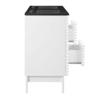Modway Render 48" Double Sink Bathroom Vanity - White/Black-8