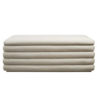 Modway Mezzo Upholstered Performance Velvet Storage Bench - Almond-Fully Assembled