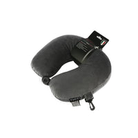 TUCCI Italy Microbead Travel Pillow - Grey-Premium Microbead Filling - conforms to your shape for personalized comfort