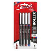 Sharpie Rollerball Needle Tip Pen - 0.5mm - Assorted Colours - 4 Pack-Rollerball