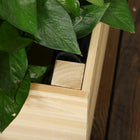 Outsunny Raised Garden Bed for Outdoor Plants-Planter includes non-woven fabric lining and two drainage holes
