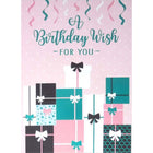 Mill Brook Studio 5-3/8" x 7-3/4" Birthday Greeting Cards/Envelopes - Presents - 18 Pack-Premium quality greeting cards