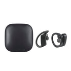 Basic Tech True Wireless Sport In-Ear Earbuds - Charcoal-32 ft. Bluetooth signal range