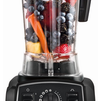 Salton Professional Grade Power Blender - 2 L - Matte Black -8 blade blending system: 4 sawtooth + 4 ultra-sharp angled stainless-steel blades on a heavy duty all metal drive 