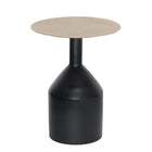 Brassex Colter Accent Table - Black/Gold-Timeless design