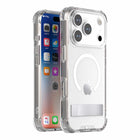 Blu Element DropZone Rugged Compatible with MagSafe Case with Kickstand for iPhone 17 Pro - Clear-Kickstand for vertical and horizontal viewing 