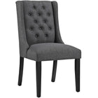 Modway Baronet Fabric Dining Chair - Grey - 4 Pack-Dense Foam Padding for Comfort