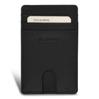 Champs Onyx Leather Access Card Case - Black-Leather Access Card Case
