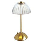 Xtricity Versailles Portable LED Table Touch Lamp - Gold-LED integrated light source for energy-efficient illumination