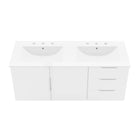 Modway Vitality 48" Double Sink Bathroom Vanity - White-Soft-Close Doors