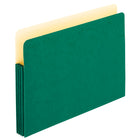 Pendaflex File Pocket - 3 1/2" Expansion - Legal - Green-Coated moisture-resistant paper for protection of file contents