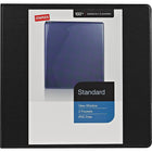 Staples Standard View Binder with D-Rings - 1" - Black-Slant rings have a high page capacity compared to same size round rings