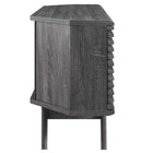 Modway Render 46" Corner TV Stand - Charcoal-Sliding Doors