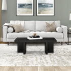 Hudson&Canal Dimitra 44"W Rectangular Coffee Table - Black Grain-Features easy assembly