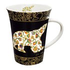 Oscardo Spring Bear by Dawn Oman Porcelain Mug - 295ml-Indigenous Art Design - Spring Bear by Dawn Oman, Yellowknife Dene artist, First Nations artwork celebrating cultural heritage and tradition