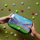 ZIPIT Clear Top Soccer Pencil Case - Large Capacity Pencil Box for Boys-Spacious storage: Perfectly sized to hold up to 60 pens and pencils, offering ample room for school essentials in a compact design