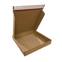 Reliabag Self Seal Corrugated Literature Mailer Boxes - 12" L x 12" W x 2" H - Kraft - 40 Pack-Lightweight, Eco-friendly, Sustainable and Sturdy