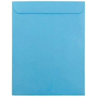 JAM Paper 10 x 13 Open End Catalog Envelopes with Gum Closure, Brite Hue Blue Recycled, 25 Pack (87725A)-Blue Open End Catalog Envelopes