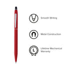 Cross Click Crimson with Chrome Appointments Ballpoint Pen - Black-Stylish colors combined with our best-selling finishes