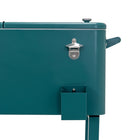Permasteel 80 Quart Patio Cooler with Removeable Basin - Teal-Bottom Shelf for Additional Storage