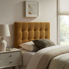 Modway Emily Fabric Upholstered Twin Size Headboard - Copper-Wood Blend Frame