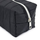 Fashion Stationery Large Padded Pencil Case - 7.09" L x 3.94" W x 3.94" H - Black-Features a polyester lining