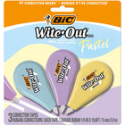 BIC Wite Out Mini Pastel Correction Tape - Pastel Colours - 3 Pack-What's included: One pack of three (3) BIC Wite-Out Brand Mini Correction Tapes in soft pastel coloured bodies
