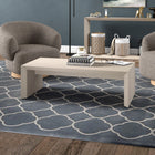 Hudson&Canal Oswin 48"W Rectangular Coffee Table - Alder White-Clean with a soft, dry cloth and no harsh chemicals or abrasive cleaning materials