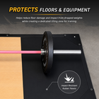 MotionGrey Olympic Weightlifting Platform with Anti-Slip Surface - Black-Black finish creates a clean, professional look for strength-training spaces