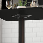 Flash Furniture 22" x 22" Restaurant Table X-Base with 3" Dia. Table Height Column-Easy 2-Piece Assembly with Single Bolt