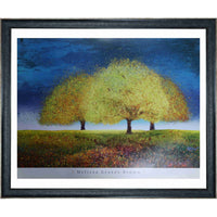 Frameworth Melissa Graves Brown Dreaming Trio - Framed Art Print - 34" W x 28" H-Premium reproduction of Dreaming Trio by Melissa Graves Brown on quality paper
