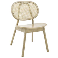 Modway Malina Wood Dining Side Chair - Grey-MODERN FARMHOUSE CHARM - Transporting you to breakfast time at a cozy cafe, this dining chair blends modern farmhouse charm with coastal style, creating an airy design with rounded detail