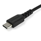 StarTech 6.6 ft USB-C Cable,  Black-Durable USB 2.0 Type C cable is reinforced with Kevlar aramid fiber for increased tensile strength that is 5x stronger than steel