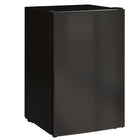 HOMCOM 4.5 cu ft Mini Fridge with Freezer and Wheels - Black-Effective and quiet motor ensures a peaceful surrounding