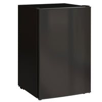 HOMCOM 4.5 cu ft Mini Fridge with Freezer and Wheels - Black-Effective and quiet motor ensures a peaceful surrounding
