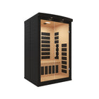 iComfort 2-Person Infrared Sauna - 46" W x 45" D - Black-Seven high performance infrared carbon film heating panels