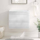 Modway Render 24" Wall-Mount Bathroom Vanity Cabinet - White-Walnut Grain Vanity