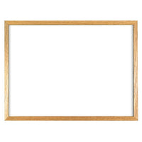 Staples Economy Dry-Erase Board, Solid Oak Frame, 36" x 48"-Ideal for breakrooms and factory floors