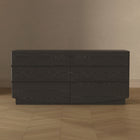 Manhattan Comfort Ardea 72" Contemporary 6-Drawer Double Dresser - Black-Home Assembly Required (All Hardware Included)
