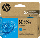 HP 936E EvoMore Ink Cartridge - High Yield - Cyan-This cartridge combines legendary performance and the quality you expect, all while keeping the planet in mind
