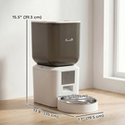 PawHut Automatic 8L Cat Feeder - WiFi - Smart App Control-Dual power ensures feeding schedules continue even during unexpected power outages
